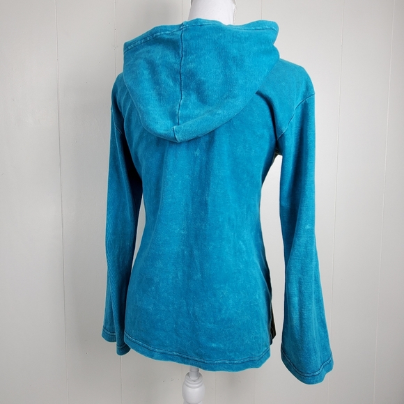 Hippie festival zip front hooded jacket - Picture 9 of 12